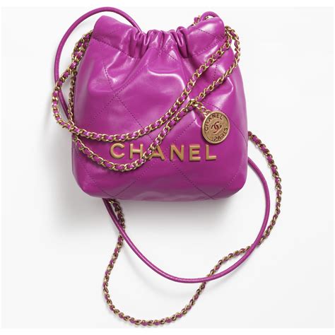 purple chanel bags|Chanel 22 mini bag.